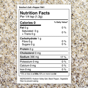 The Spice Lab No. 61 - Premium Gourmet Butcher's Salt & Pepper Blend - Kosher Gluten Free All Natural Brand - 5.9oz. Shaker Jar