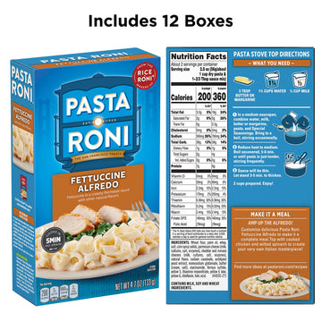 Pasta Roni Garlic Alfredo Fettuccine, 4.7 Ounce (Pack Of 12)