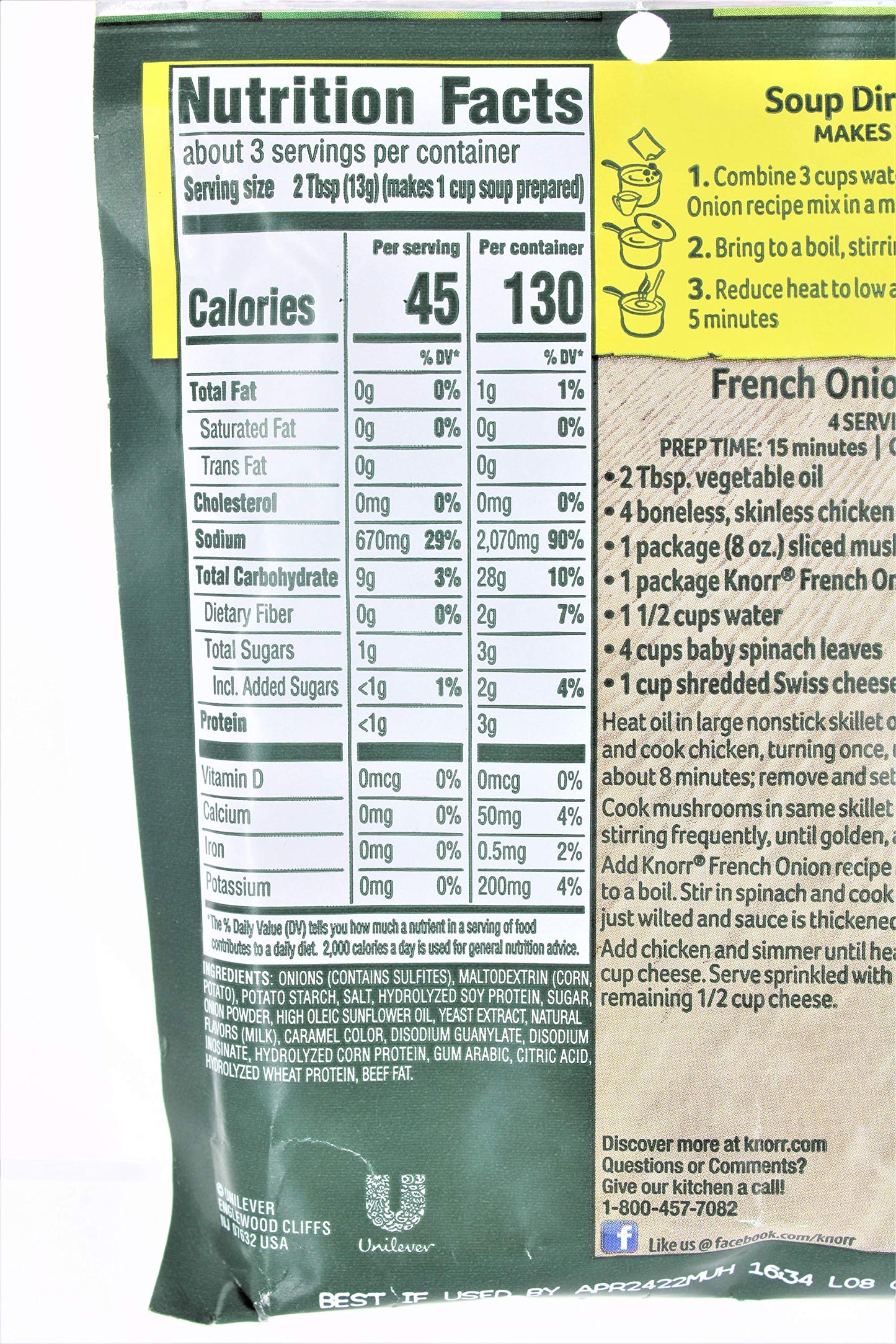 Knorr Mix Recipe French Onion