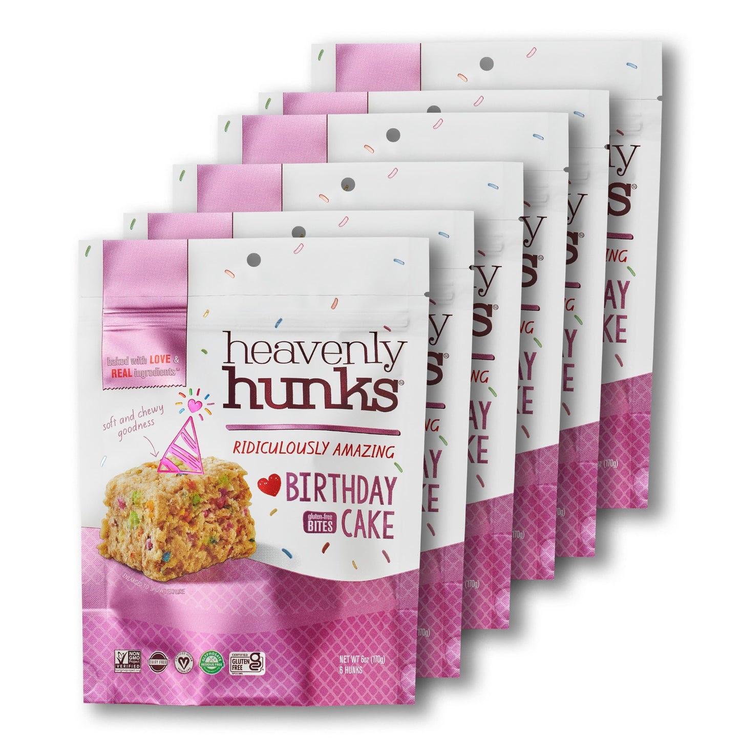 Heavenly Hunks Birthday Cake - 6oz Bag (6 Pack)