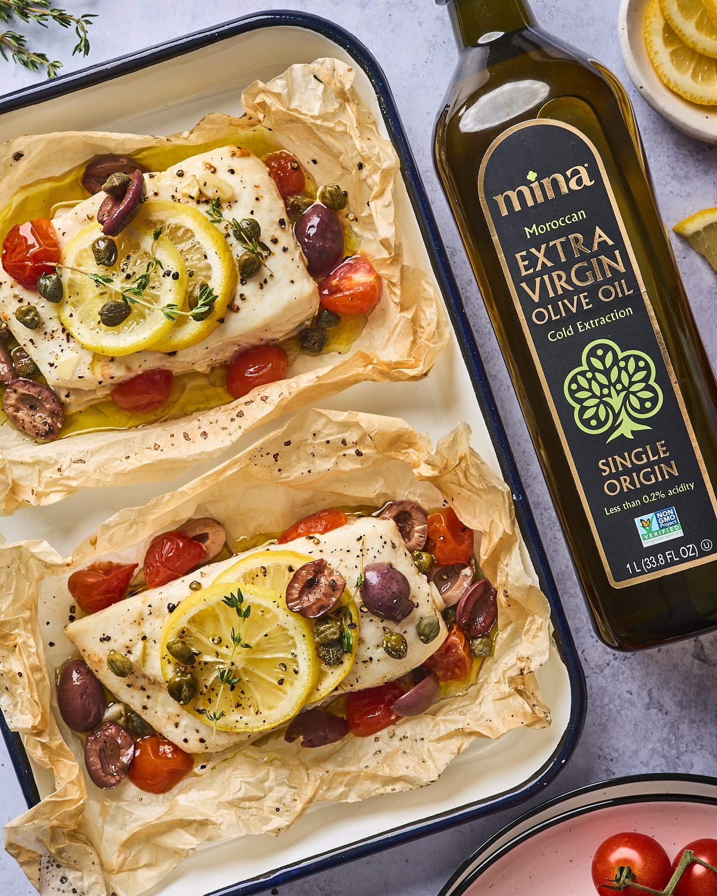 Mina Extra Virgin Olive Oil, Polyphenol Rich, Cold Extraction, 169 Fl Oz