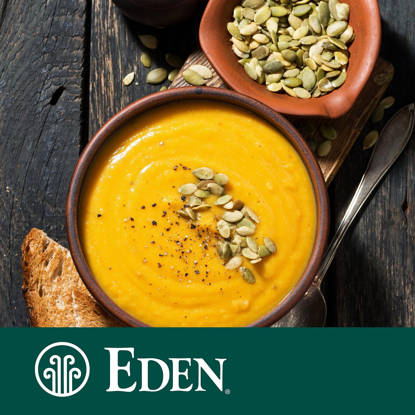 Eden Organic Pumpkin Seeds, Shelled, Dry Roasted And Lightly Sea Salted, To Eat, 4 Oz (6-Pack)