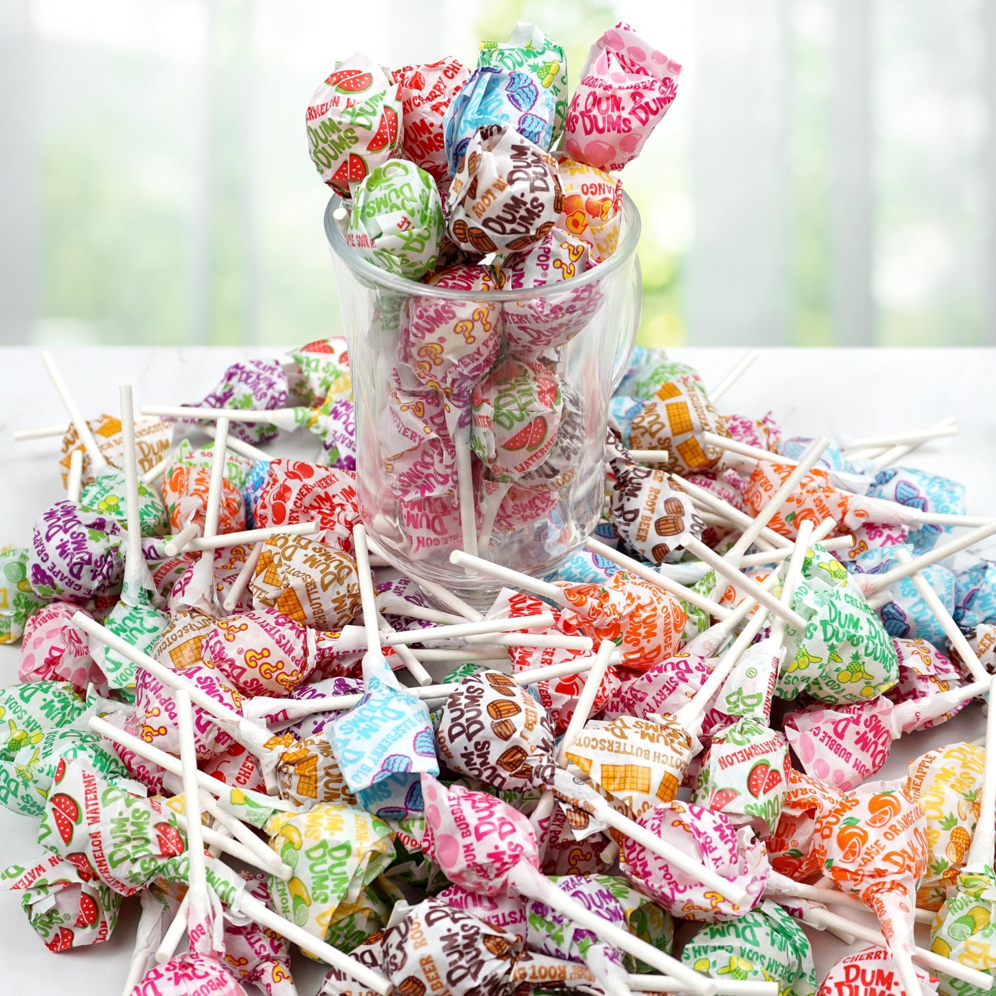 Dum Dums Original Mix Lollipops, 2 Lb Bag (120 Pieces Approx.), Gluten Free Hard Candy, Assorted Flavors, Individually Wrapped L