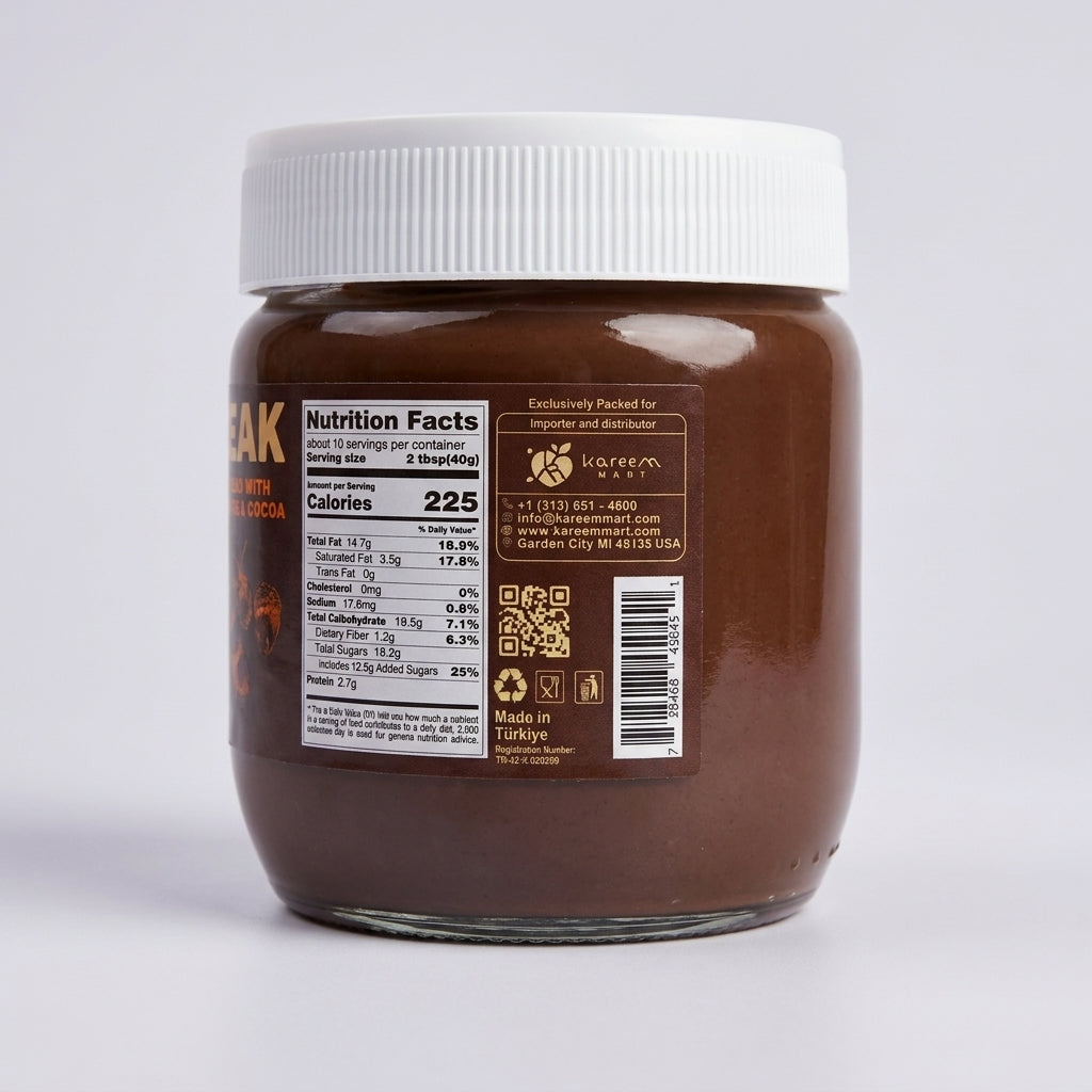 Choco Break Hazelnut Spread 400g - Dark Chocolate & Cocoa Palm Oil Free
