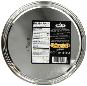 Kelsen Original Danish Butter Cookies, 64 oz (4-16 oz tins)