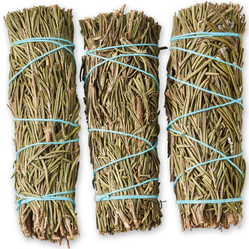 Rosemary Smudge Sticks 4 Inch | Rosemary Sage Smudging Wands | Wholesale Sage Bulk Sage Kit | Salvia Blanca Para Limpiar | Susta
