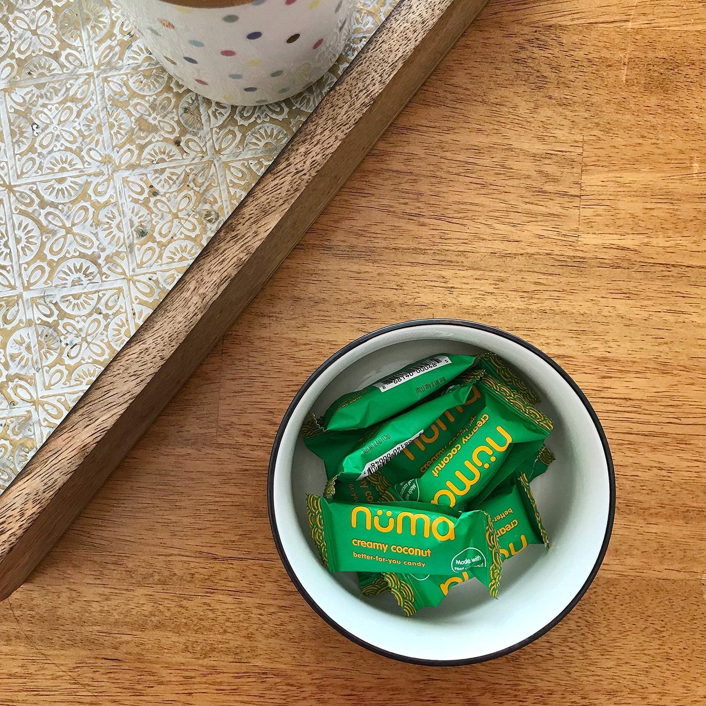 Numa Foods Creamy Coconut Taffy Candy - Dairy Free, Low Sugar Candy - Low Calorie & All Natural Chewy Snack With Real Mct-Rich C