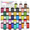 U.S. Cake Supply 36 Color Cake Food Coloring Liqua-Gel Decorating Baking Master Set of All 36 Colors - 0.75 fl. oz. (20ml) Bottl