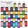U.S. Cake Supply 36 Color Cake Food Coloring Liqua-Gel Decorating Baking Master Set of All 36 Colors - 0.75 fl. oz. (20ml) Bottl