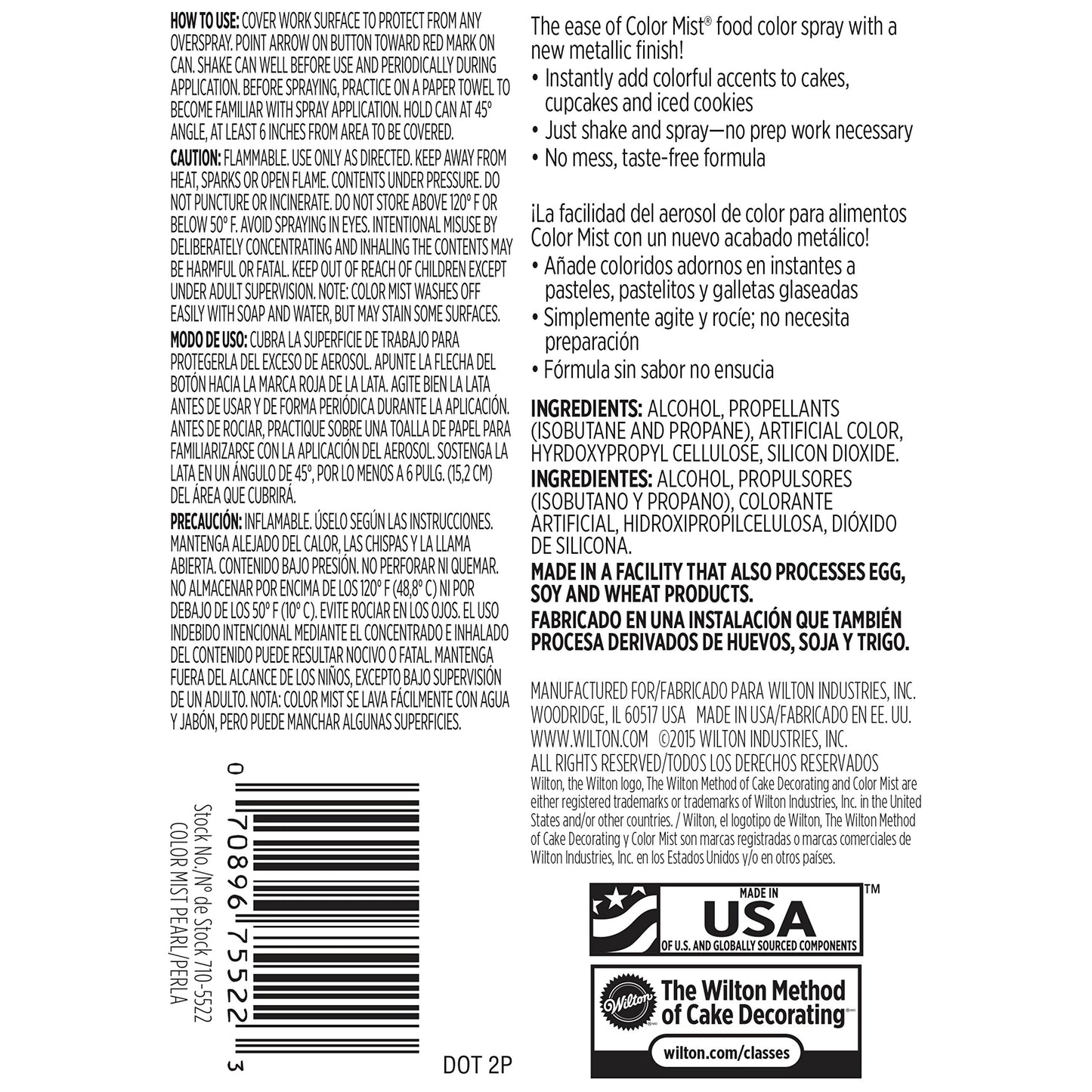 Wilton Pearl Edible Food Color Spray, 1.5 Ounce