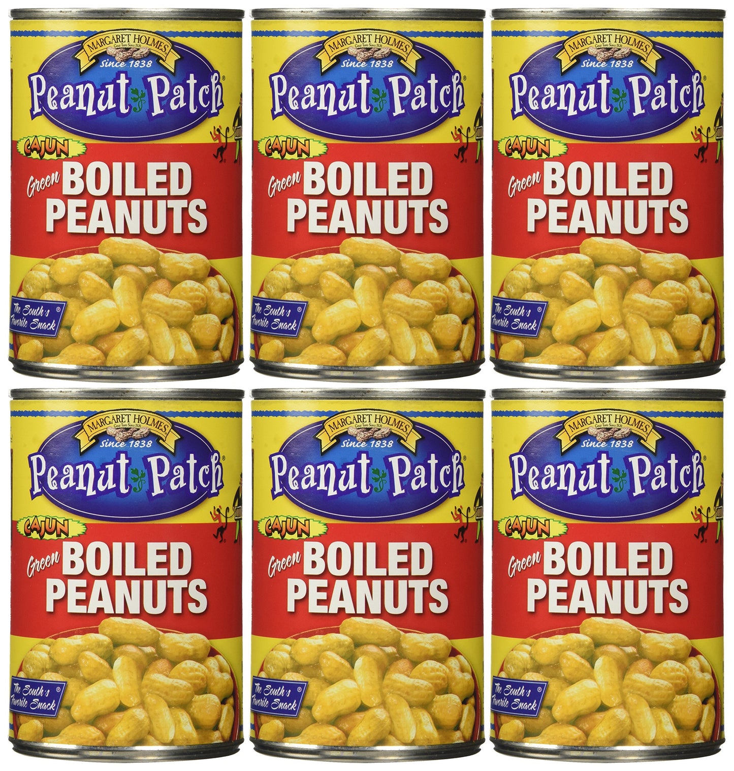 Margaret Holmes 6 Piece Cajun Style Boiled Peanuts, 5.95 Pound (Pack Of 6)