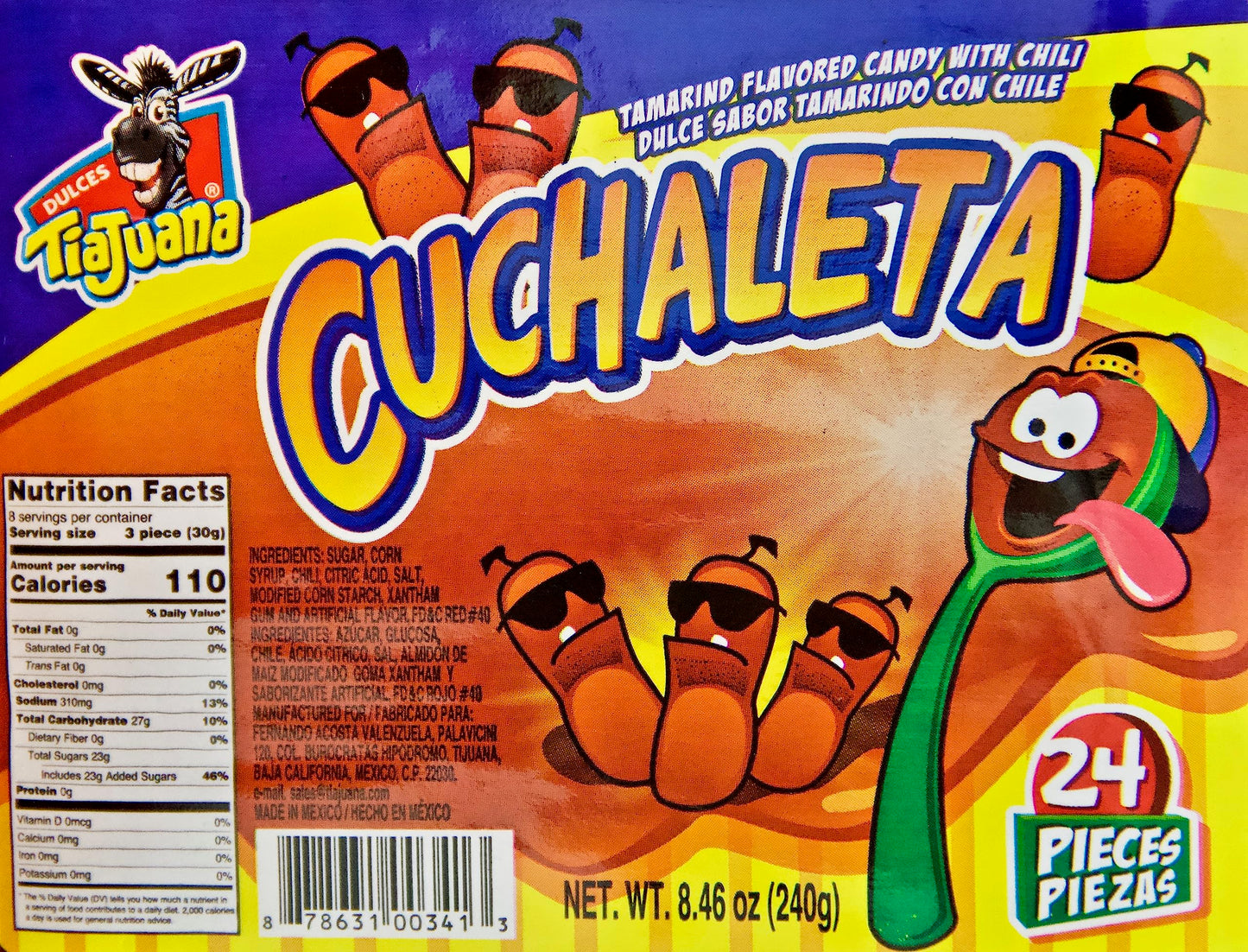 Generic Tamarind Flavored Spoon Candy with Chili - Cucharitas - Regular Size