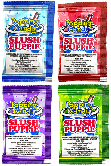 Icee And Slush Puppie Popping Candy Variety Pack Of 100 - Includes 100 Packs Of Popping Candy - Small Candy Packs For Party Favo