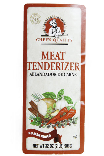Chefs Quality Meat Tenderizer with No MSG Added - 32 Oz Bottle
