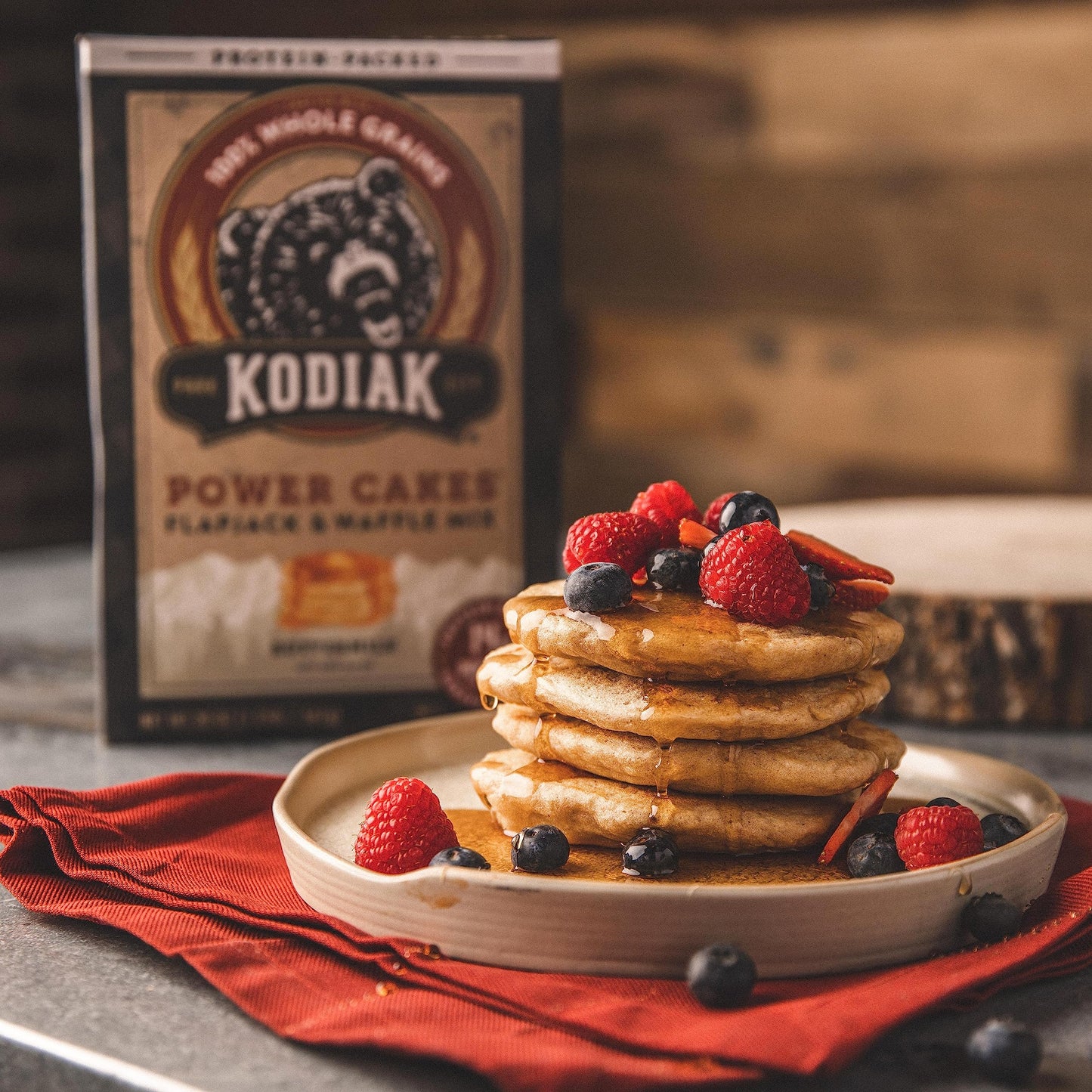 Kodiak Cakes Protein Pancake Power Cakes, Flapjack And Waffle Baking Mix, Buttermilk, 20 Oz, (Pack Of 6)