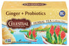 Celestial Seasonings Ginger & Probiotics Herbal Tea, 20 Ct