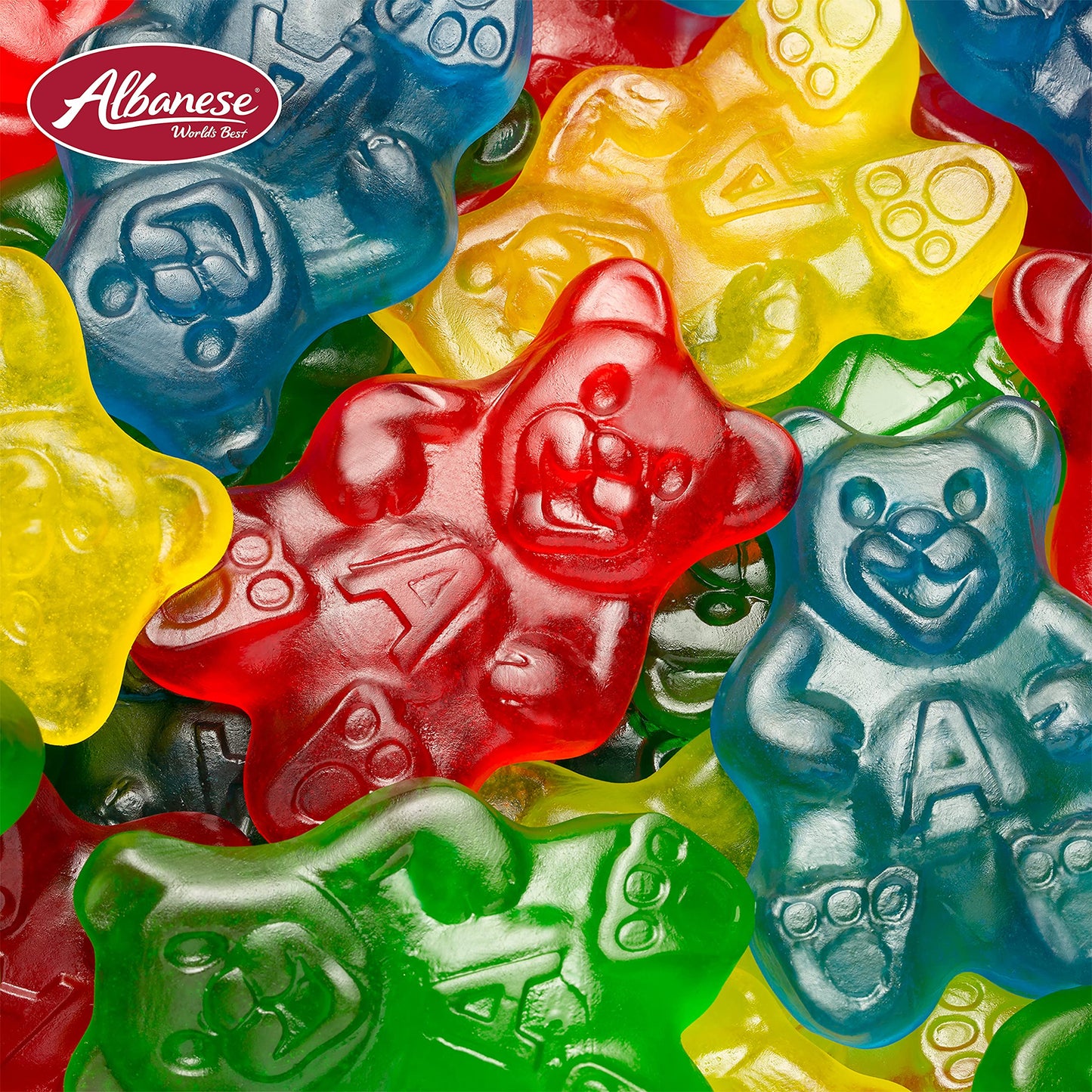 Albanese World's Best 4 Flavor Gummi Papa Bears, 5lbs of Candy