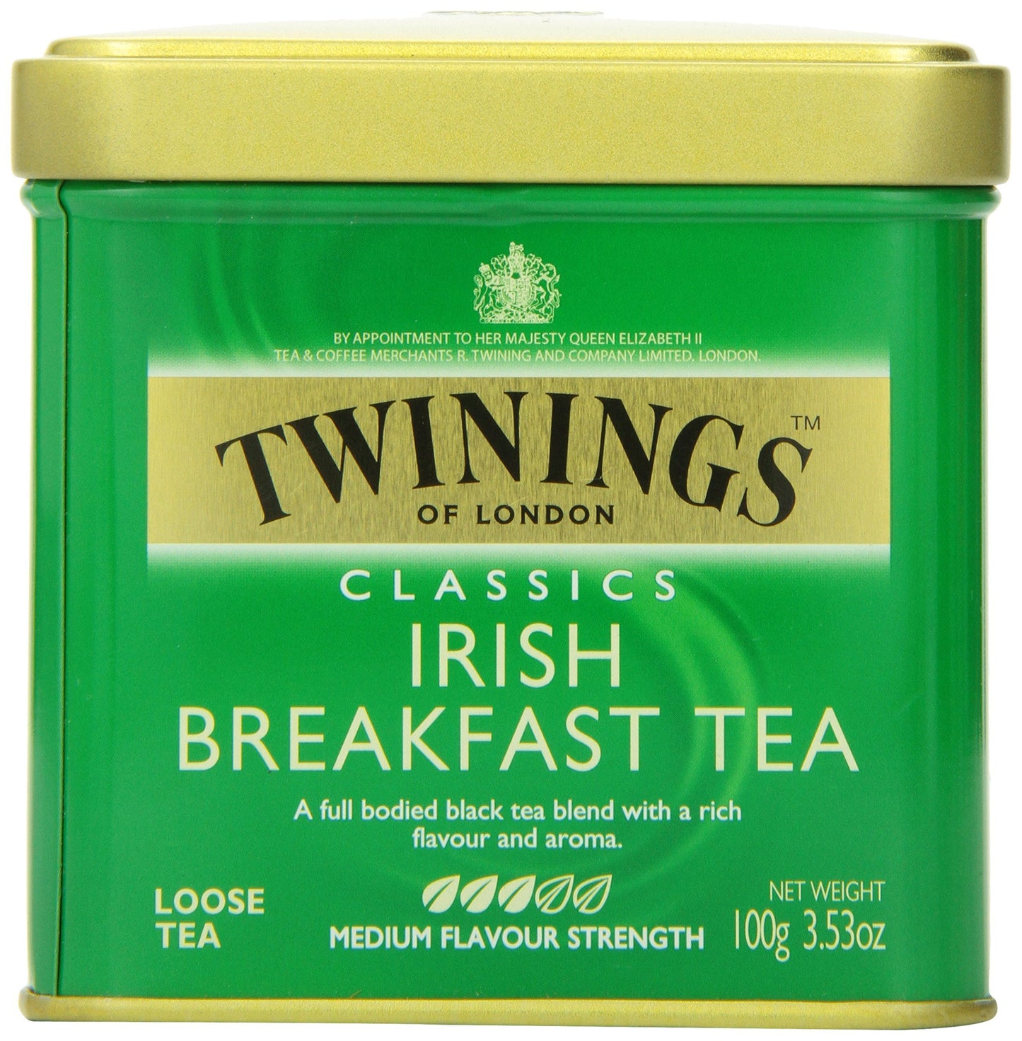 Twinings Irish Breakfast Loose Tea, 3.53 Ounce Tins (Pack Of 6), Smooth, Flavourful, Robust Black Tea Leaves, Caffeinated, Enjoy Hot Or Iced