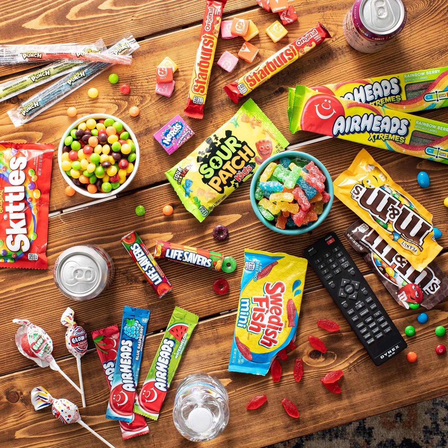 The Care Crate Co. Ultimate Candy Snack Box - 40 Count with Full Size Candies - Starburst, Skittles, Twizzlers & More!