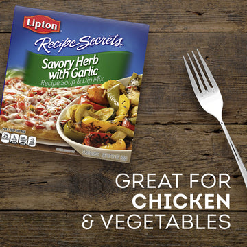 Soup Secrets Lipton Recipe Soup And Dip Mix For A Delicious Meal Savory Herb With Garlic Great With Your Favorite Recipes, Dip O