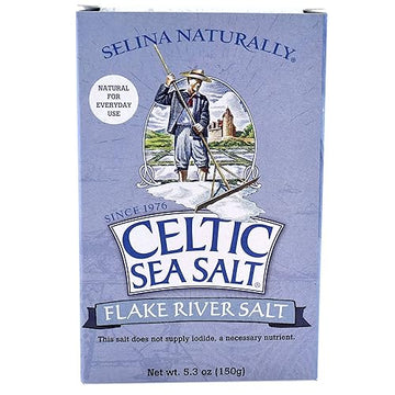 celtic Sea Salt Flake Salt 5.3 Oz (150 g) Natural Handcrafted gourmet Salt Flakes Salty 5.3 Oz (Pack of 1)