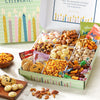Broadway Basketeers Birthday Gift Basket With Snacks, Candy, & Cookies, Gourmet Food Gifts, Kosher, For Men, Women, Kids & Adults