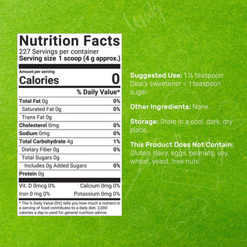 Allulose Sweetener 2 Pounds - Natural Sugar Subsitutes, No Aftertaste - Keto Friendly, Vegan, Zero Net Carb, Zero Calorie, Great