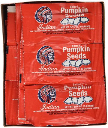 Indian Pumpkin Seeds Salted, 5/16 oz, 36 count