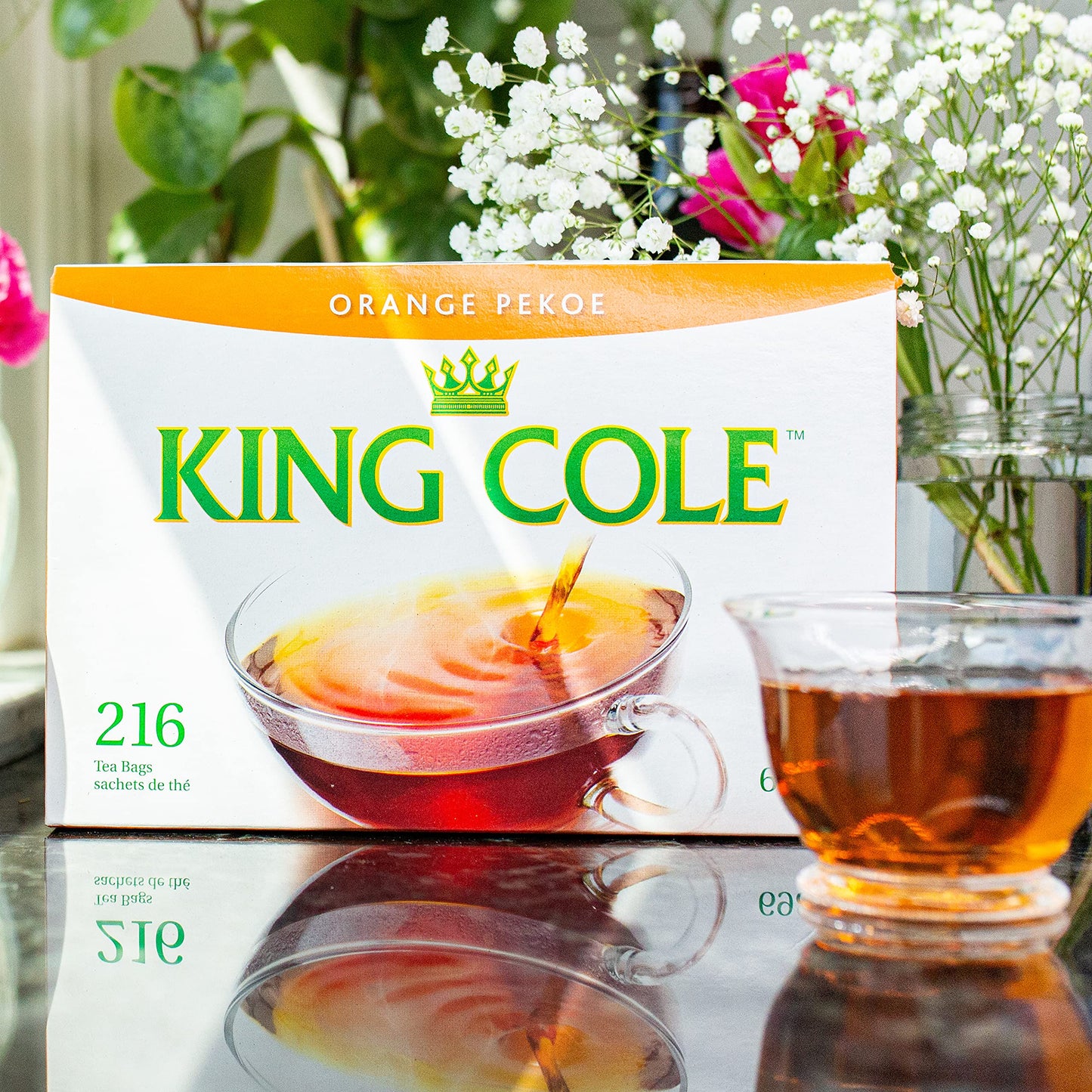 King Cole Orange Pekoe Tea Bags, 216 Count - Premium Quality Loose Leaf Tea for Perfect Brew