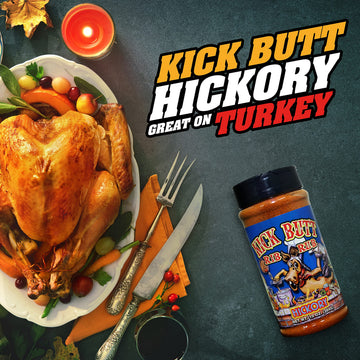 Kick Butt Gourmet Cajun Seasoning Spice Shaker - Spicy Cajun Seasoning Rub (10 Oz) - Use For Creole Seasoning (Hickory)