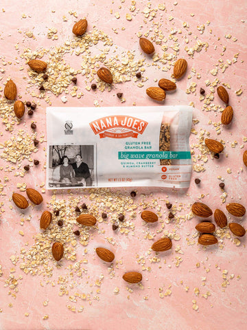 NANA JOES GRANOLA Big Wave Bars, Gluten-Free, Vegan, Organic, Low Carb, 12 Pack