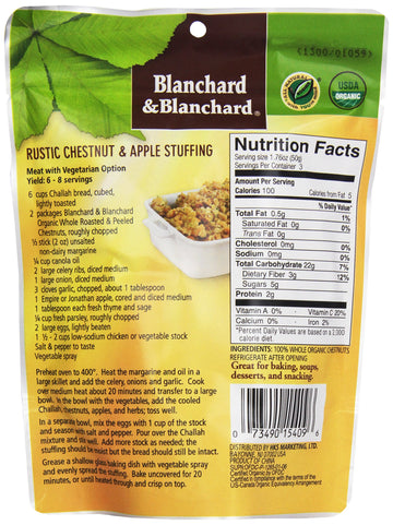 Blanchard & Blanchard Whole Chestnuts, Roasted & Peeled, 5.2 oz