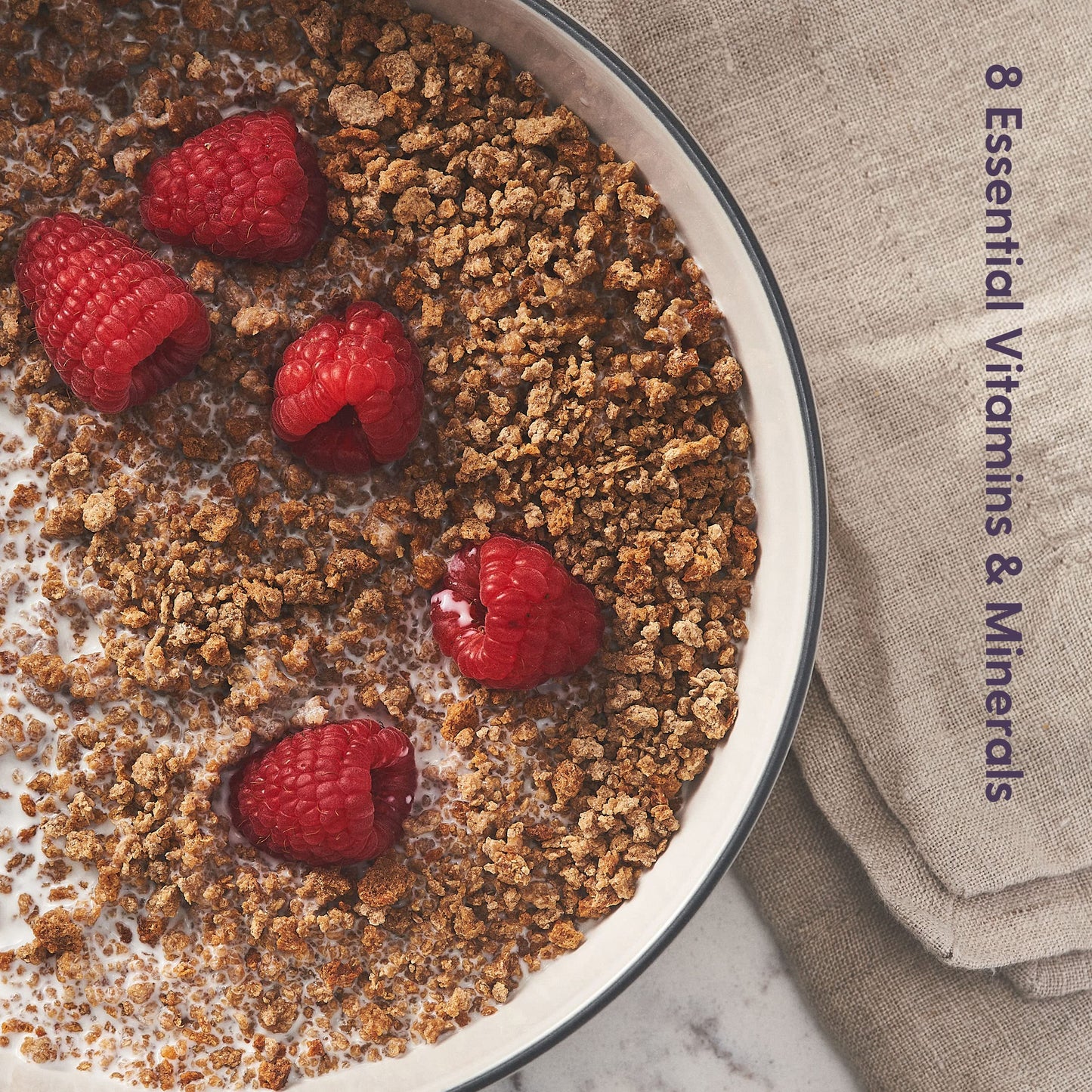 Grape-Nuts Original Non-GMO Cereal, 64 oz Box (Pack of 8) - Crunchy Whole Grain Breakfast Cereal for Healthy Eating