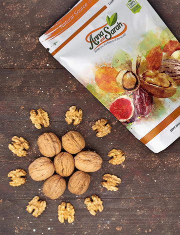 Anna and Sarah Walnuts in Shell - New Crop - Jumbo - Chandler - Natural Shells - Not Bleached (2 Pound)