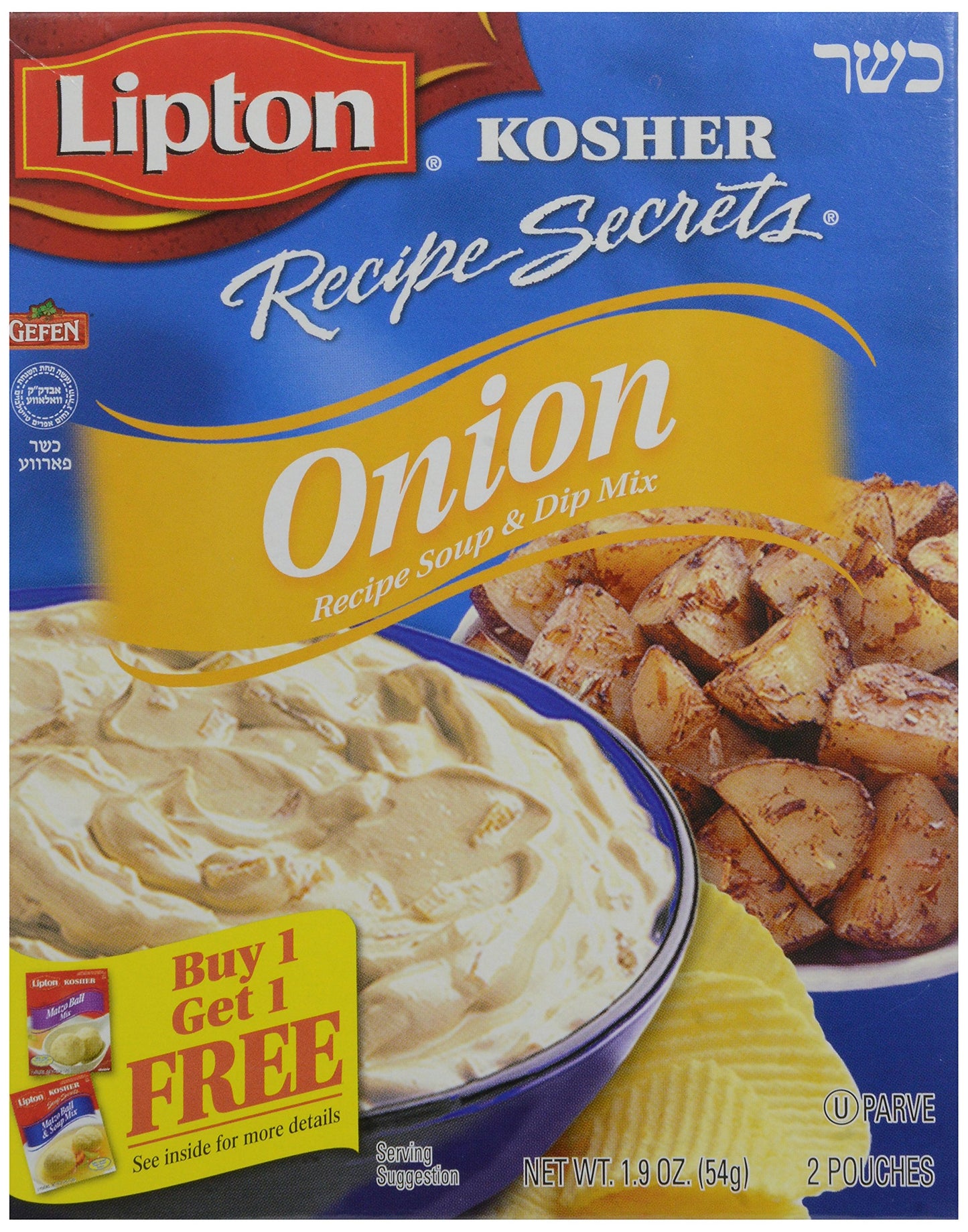 Lipton Kosher Onon Soup Mix 1.9oz Box