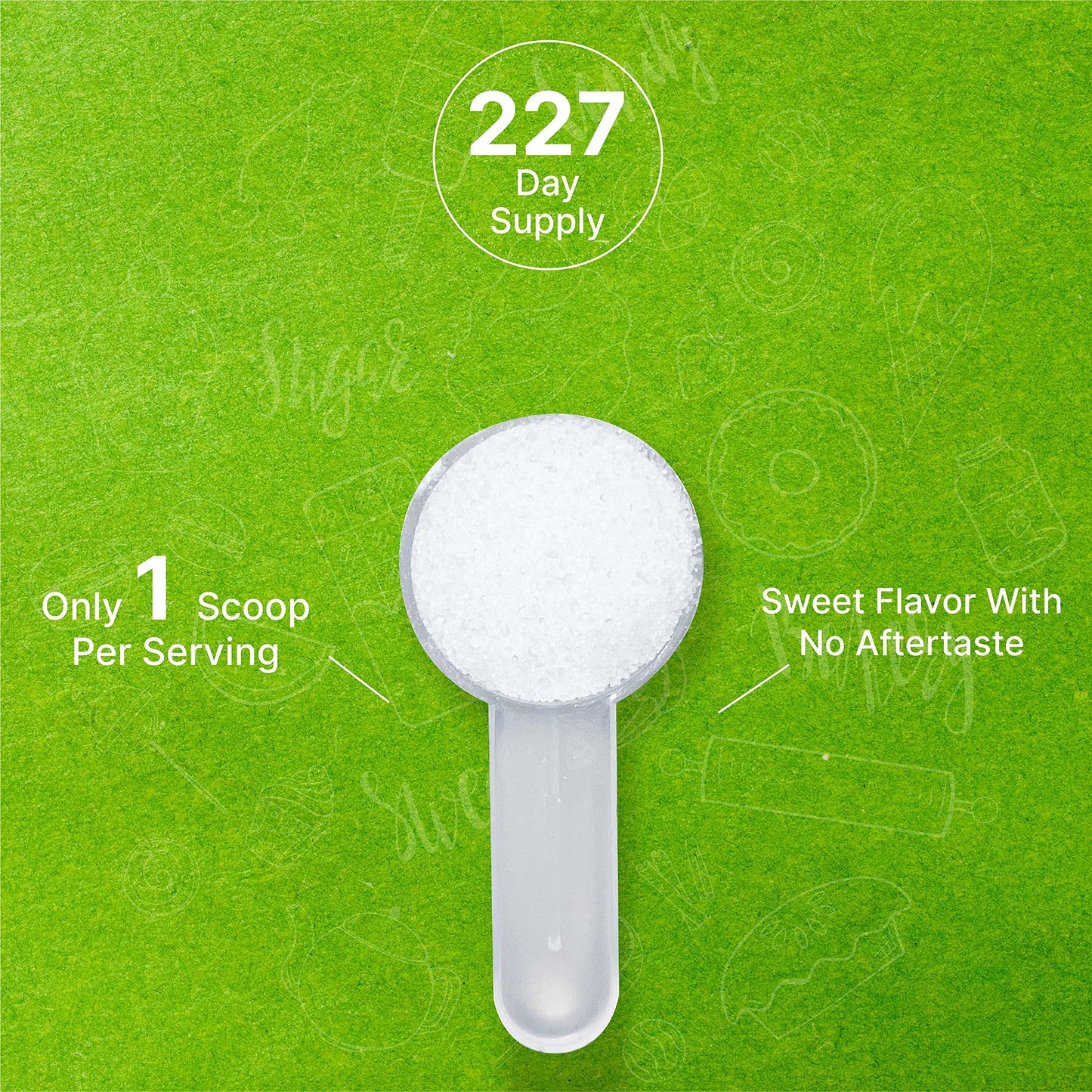 Allulose Sweetener 2 Pounds - Natural Sugar Subsitutes, No Aftertaste - Keto Friendly, Vegan, Zero Net Carb, Zero Calorie, Great