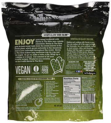 Stevia in the Raw, Sugar Substitute, Zero Calories, 9.7oz Bag, 2 Pack