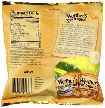 Werthers Caramel Apple Filled Hard Candies, 5.5 Oz
