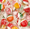 Fruit Lollipops - 2 Pound Bulk Pack (80 Count) - Assorted Fruit Flavored Hard Candy - Flat Suckers For Kids And Parties