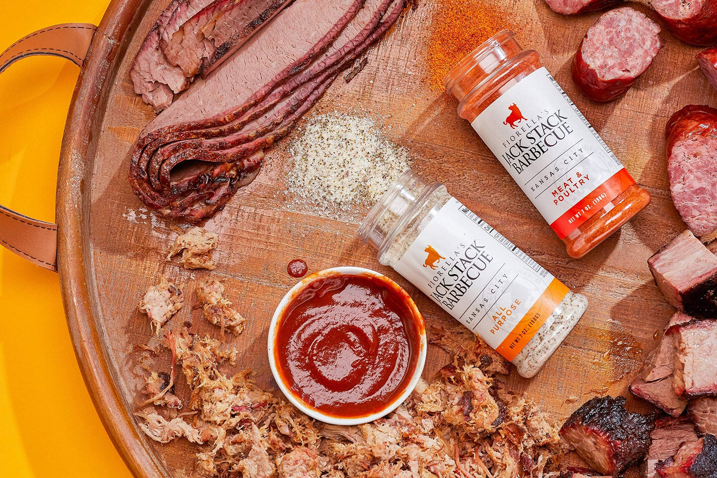 Fiorellas Jack Stack Barbecue Meat & Poultry Rub - 7oz Pack of 2 - Plastic