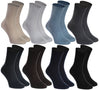 8 Pairs Of Diabetic Non-Elastic Cotton Socks For Swollen Feet For Mens & Womens