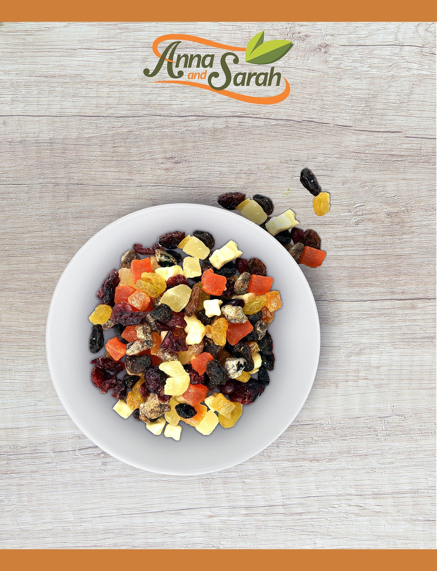 Anna And Sarah Mini Fruit Trail Mix, Dried Fruits Assortment, Healthy Snack In Resealable Bag, 3Lbs (1 Pack)