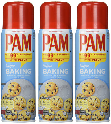 Pam Baking Spray With Flour 5 Fl Oz Pack, 15 Ounce, (Pack Of 3)