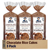 Quaker Large Rice Cakes, Chocolate, 7.23 Oz Bags, (3 Pack), Gluten Free, Whole Grain, No Added Colors