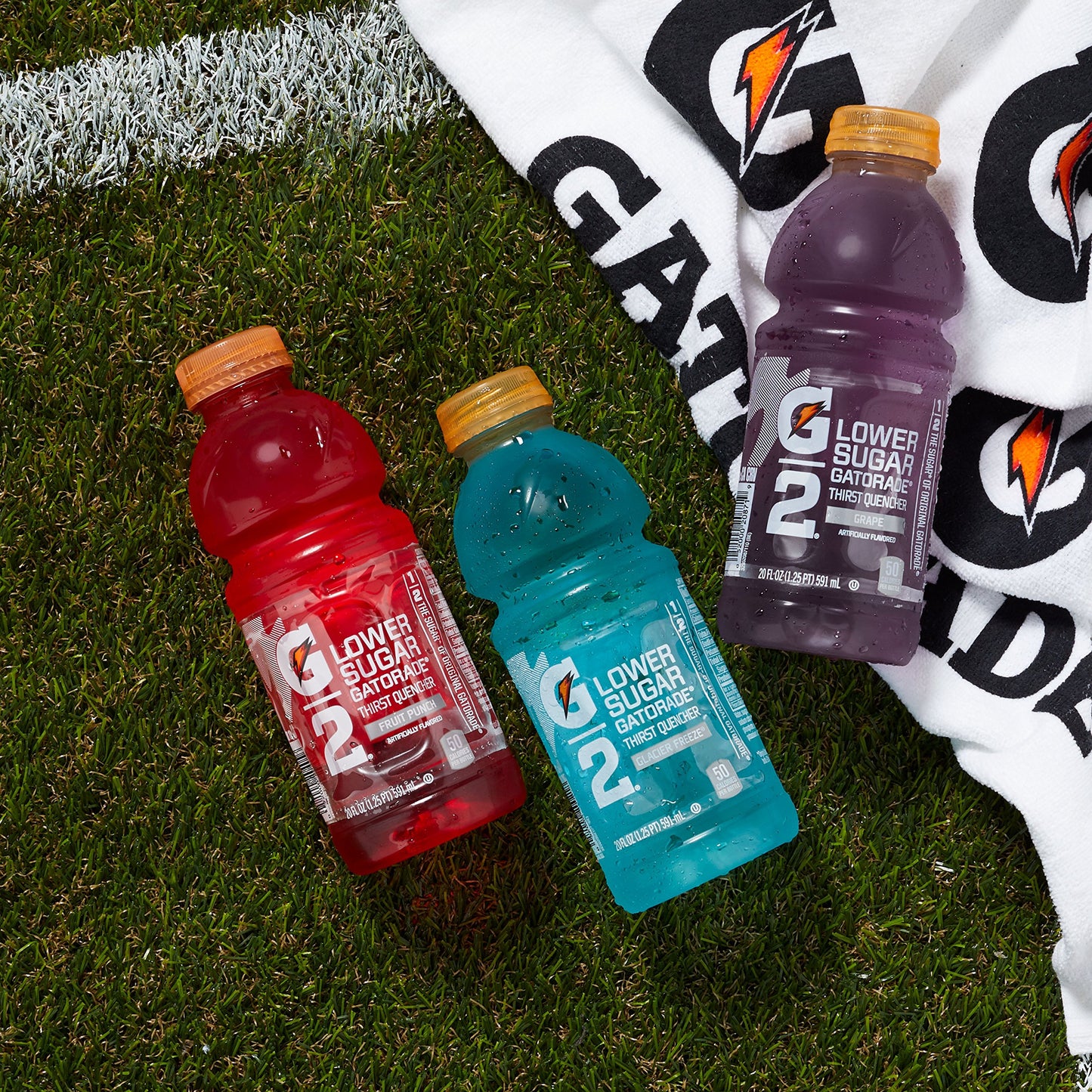 Gatorade G2 Thirst Quencher, Lower Sugar, Fruit Punch And Glacier Freeze Variety, 12 Fl Oz (Pack Of 24)