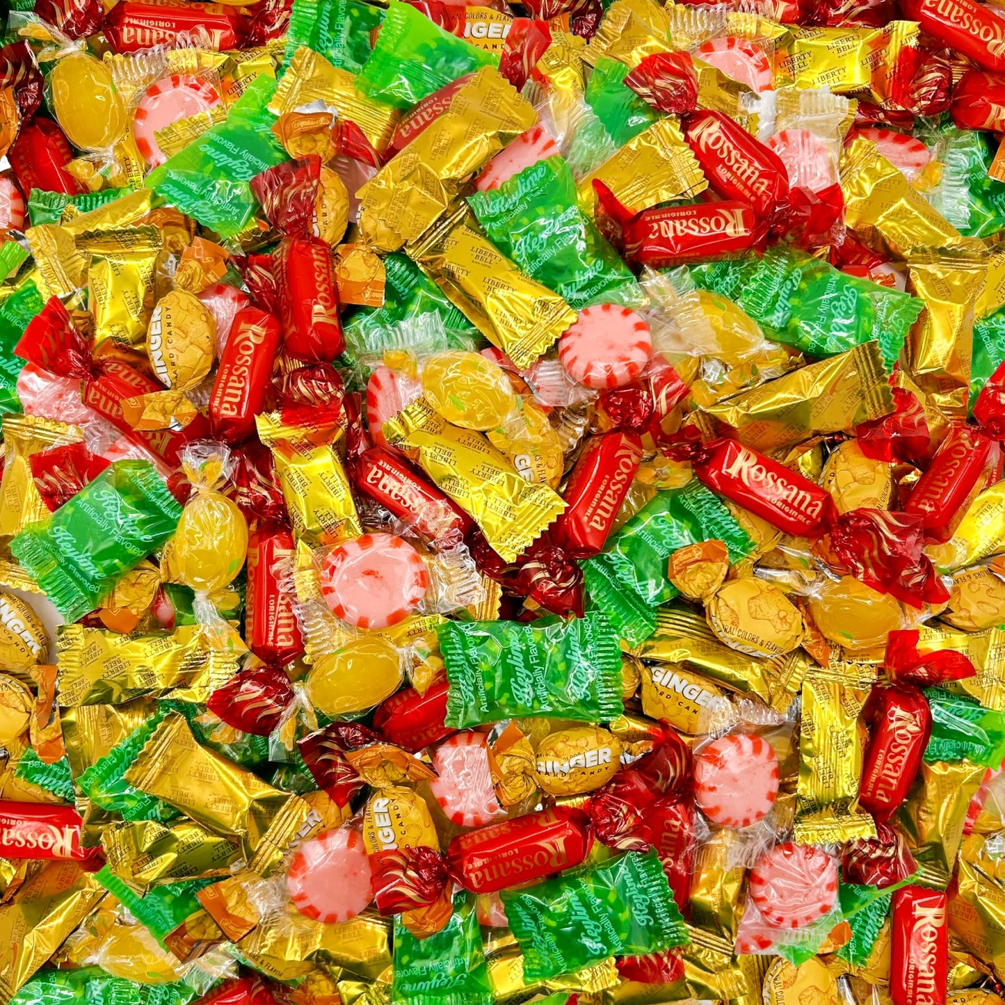 Hostess Hard Candy Assortment - Key Lime, Cinnamon Starlights, Lemon Drops, Ginger (1 Pound Bag - Approx. 80 Count)
