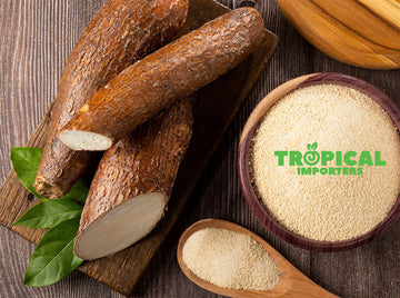 Tropical Importers Fresh Whole Yuca Root Cassava 5 Pound (Pack of 1)