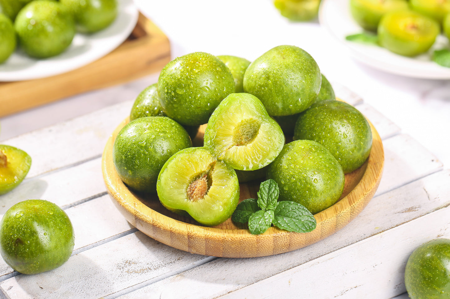 Sour Green Plum, Green Plums, Janerik (1 lb) By Albasha