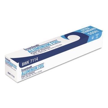 Boardwalk Bwk7114 Premium Quality Aluminum Foil Roll, 18' X 500 Ft, 16 Micron Thickness, Silver (1/Carton)