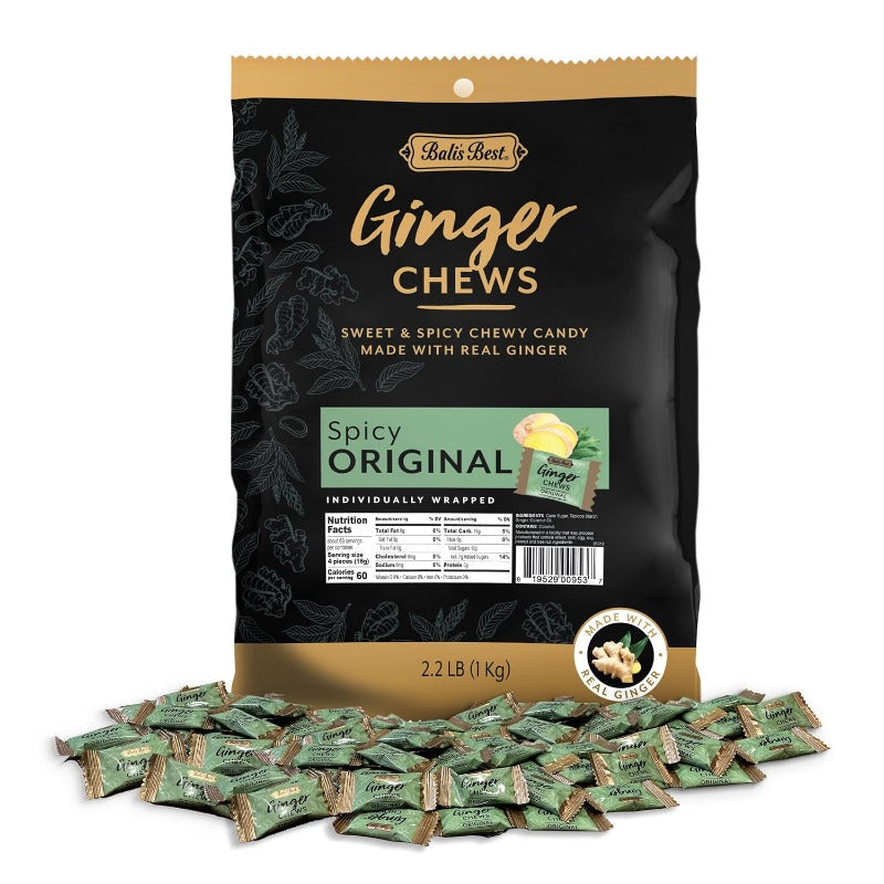 Balis Best Original Ginger Chews Bulk Bag